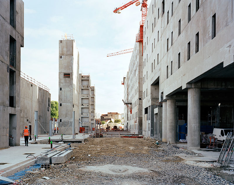 Le chantier des Archives nationales, Pierrefitte-sur-Seine, 16 juillet 2010